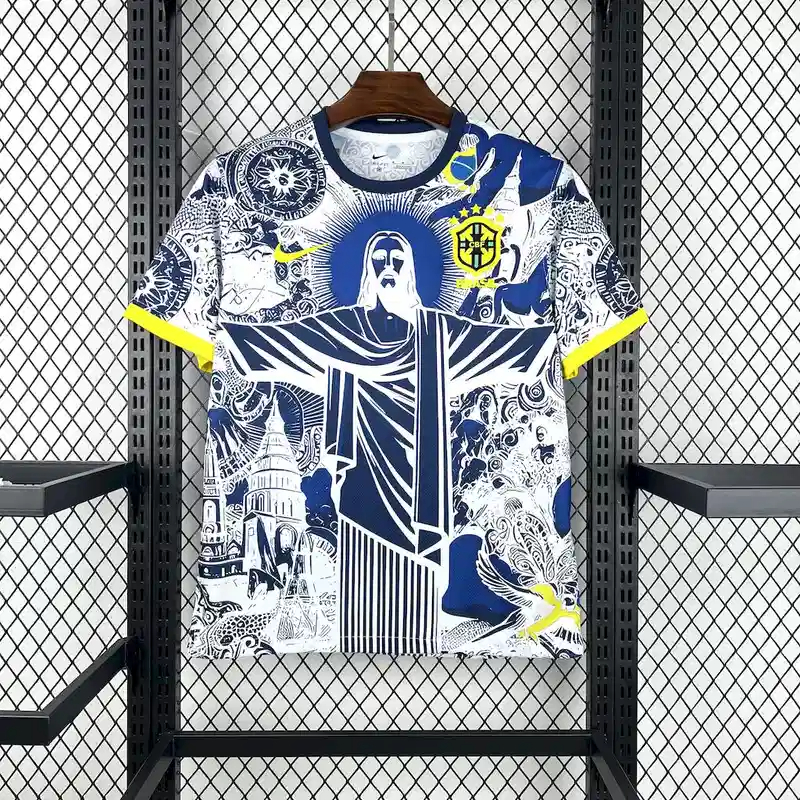 Brazil Soccer Jersey Jesus Special Edition Custom Shirt 2025