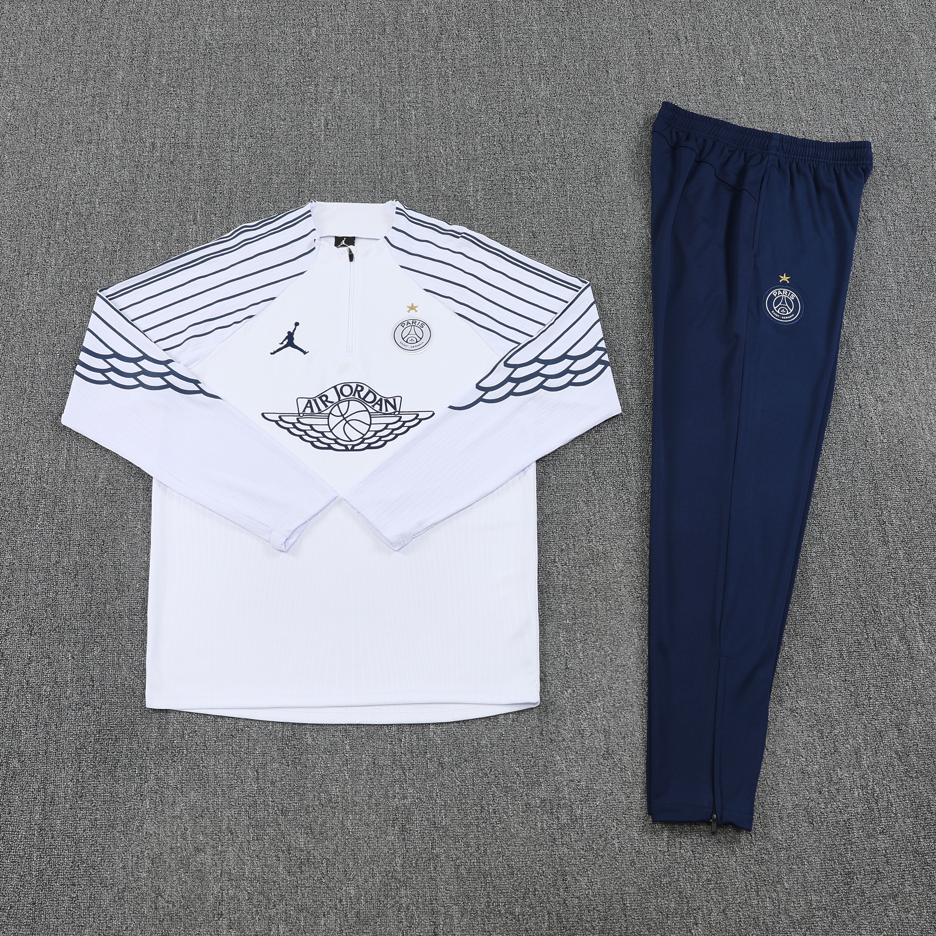 PSG Authentic Training Kit (Sweatshirt+Pants) White 2025/26 - Player Version