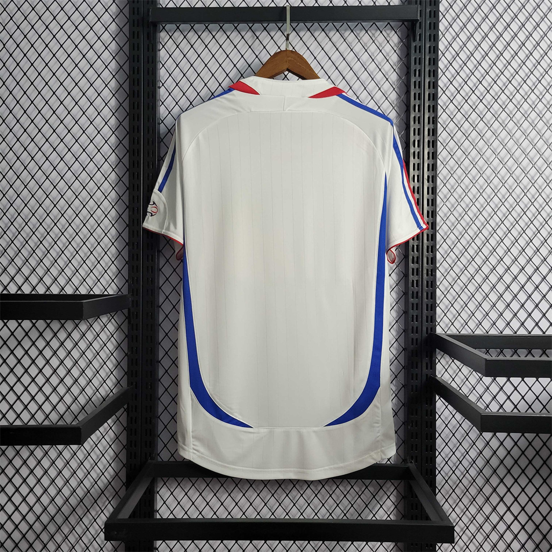 France Retro Soccer Jersey Away Custom Shirt World Cup 2006