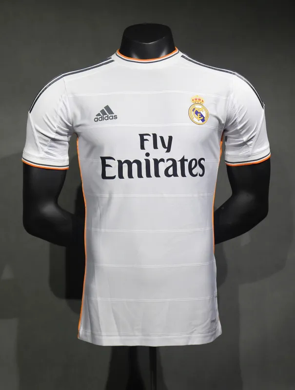 Real Madrid Authentic Retro Jersey Home Soccer Shirt 2013/14