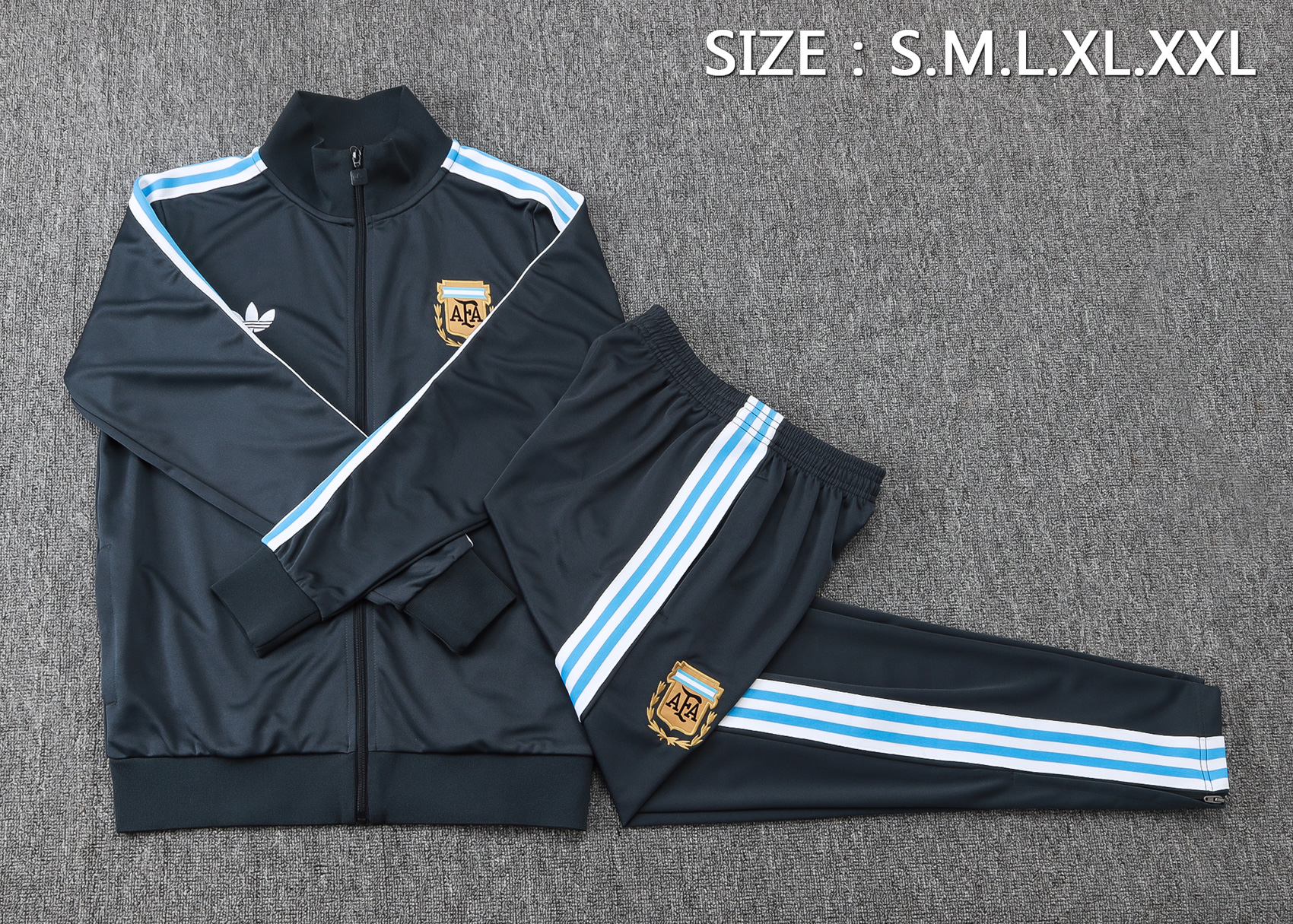 Argentina Training Kit (Jacket+Pants) Deep Grey 2025