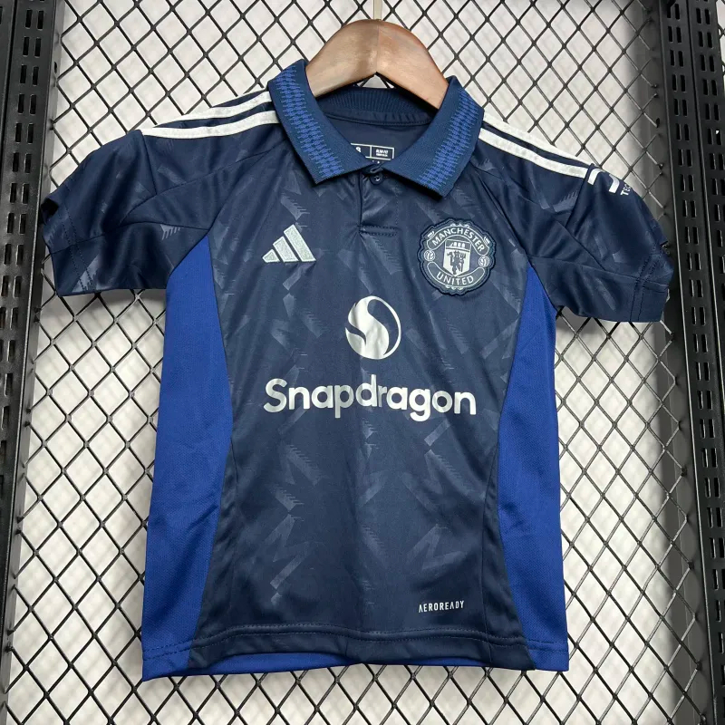 Manchester United Away Kids Kit Jersey+Shorts 2024/25