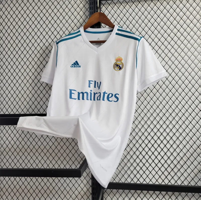 Real Madrid Retro Jersey Home Custom Soccer Shirt 2017/18
