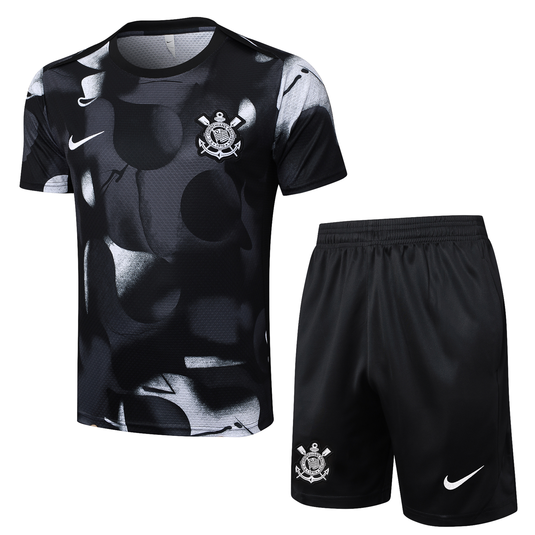 Corinthians Training Jersey Kit Black 2025