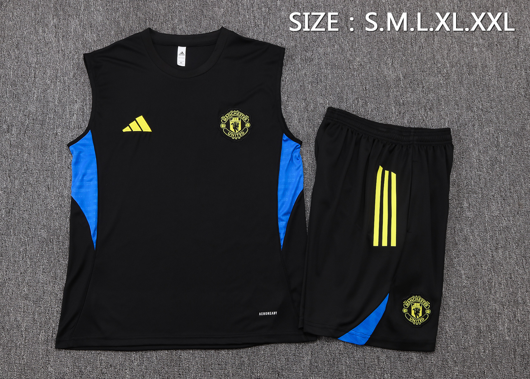 Manchester United Sleeveless Training Kit Black 2025/26