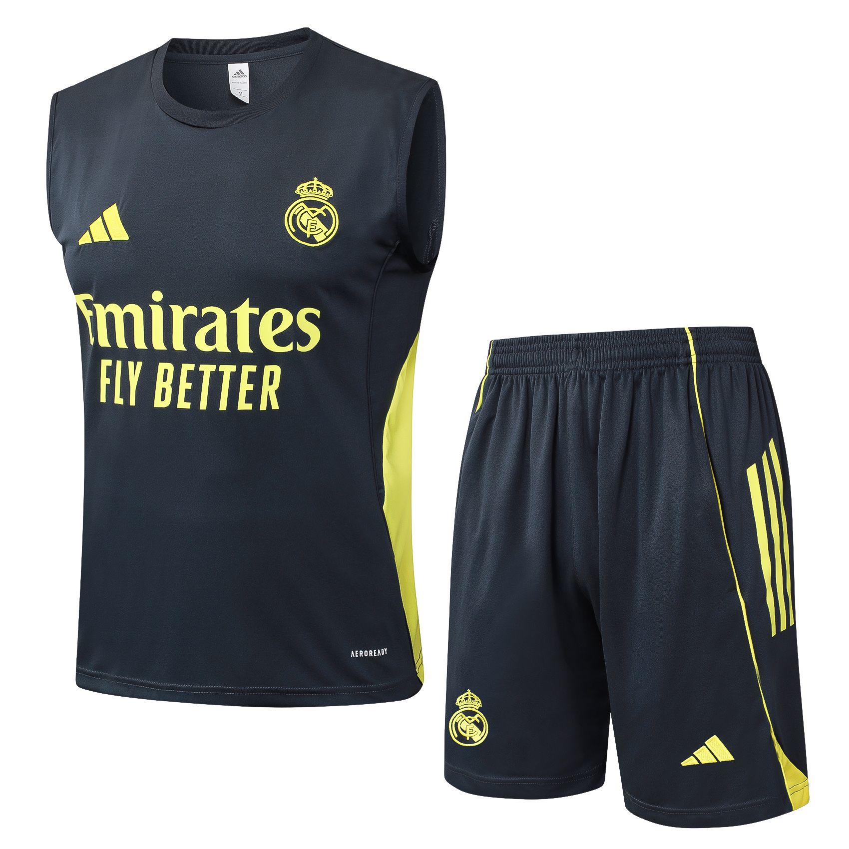 Real Madrid Sleeveless Training Kit Gray 2025/26