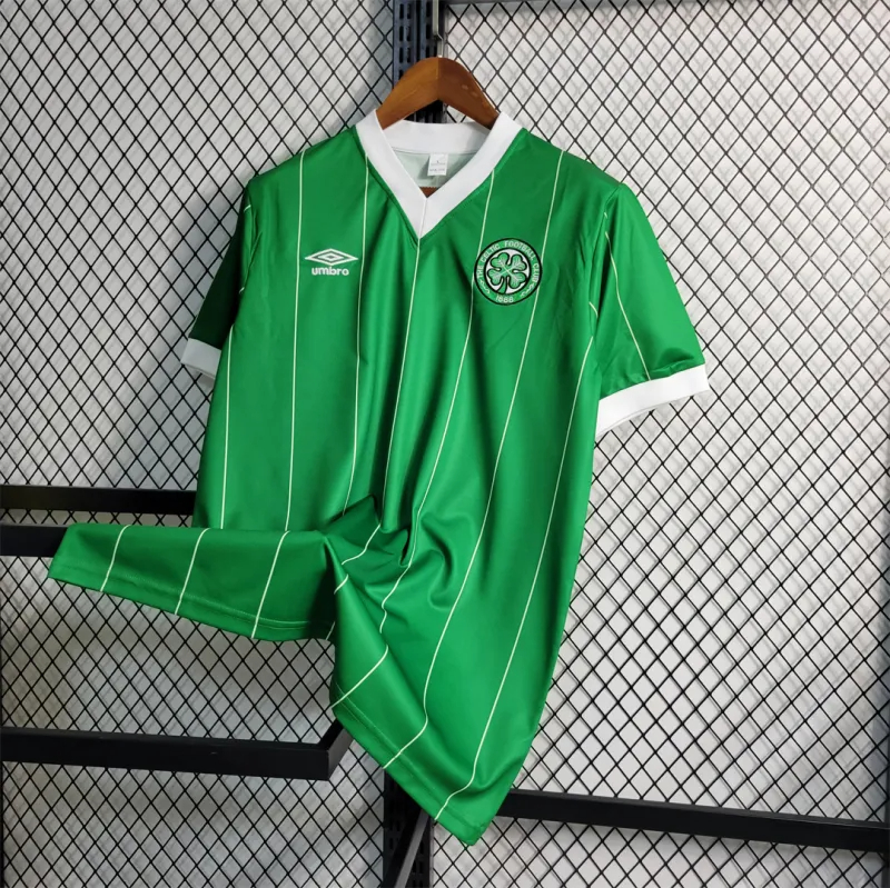 Celtic Retro Soccer Jersey Home Custom Shirt 1984/86