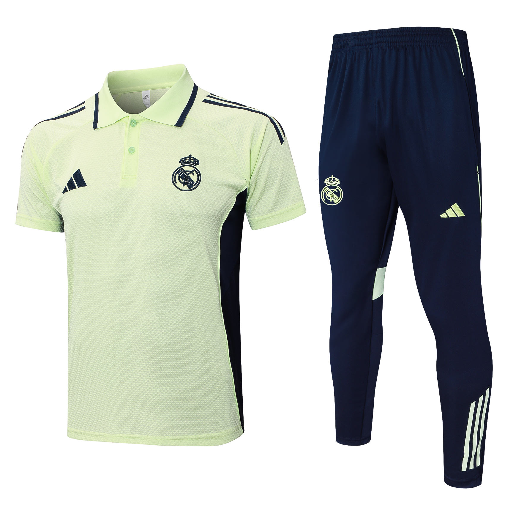 Real Madrid Training Kit (Polo+Pants) Green 2025/26