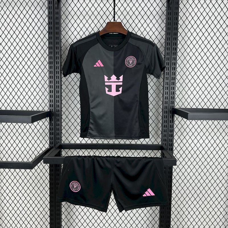 Inter Miami Soccer Jersey Away Kids Kit Jersey+Shorts 2025