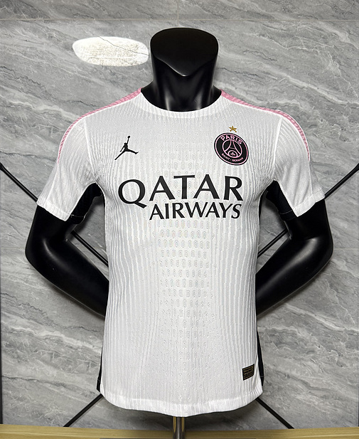 Authentic Soccer Jersey PSG White Training Shirt 2025/26