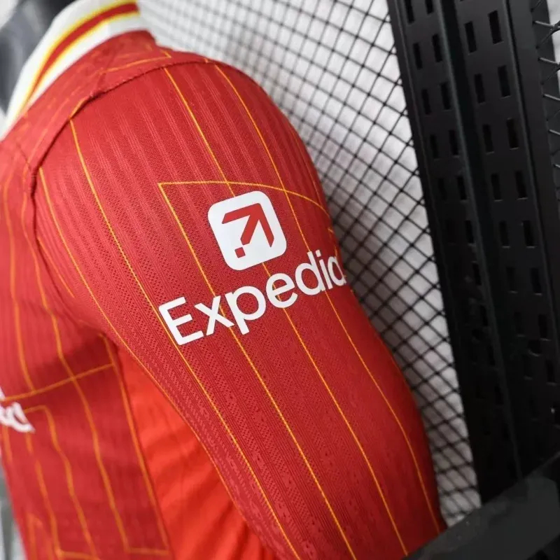 Liverpool Authentic Football Jersey Home Long Sleeve Shirt 2024/25