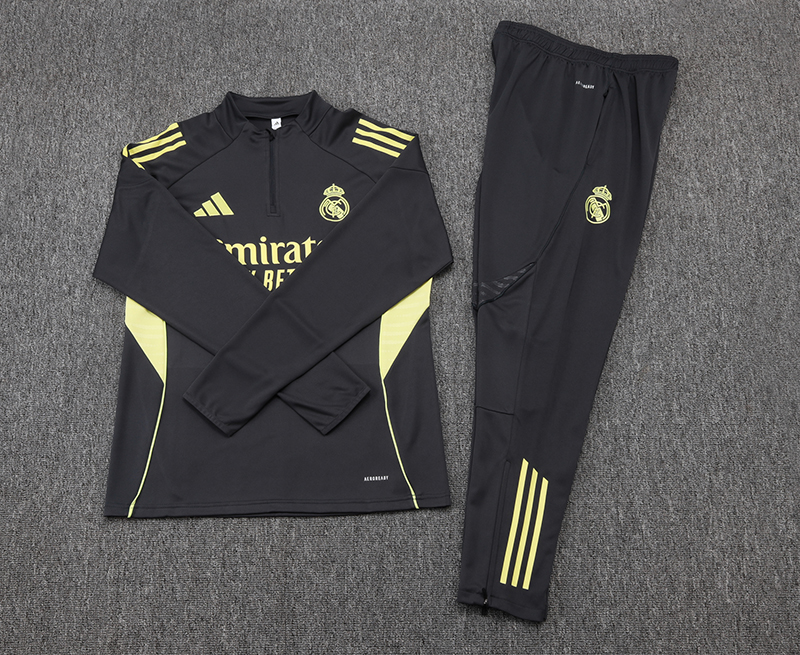 Real Madrid Training Kit (Sweatshirt+Pants) Deep Grey 2025/26