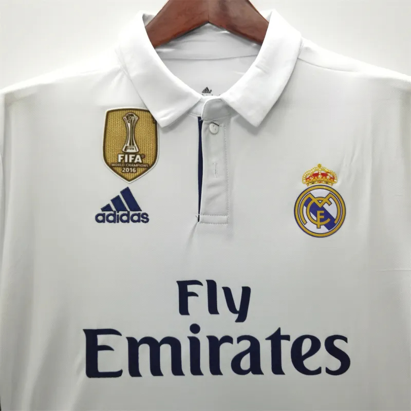 Ronaldo #7 Real Madrid Retro Jersey Home Soccer Shirt 2016/17
