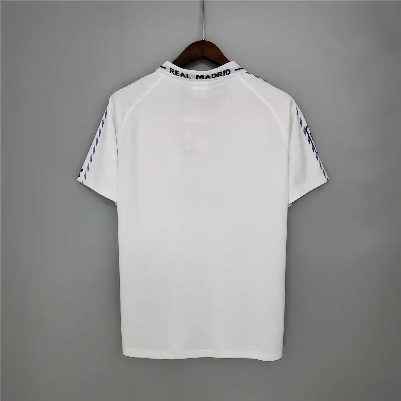 Real Madrid Retro Jersey Home Custom Soccer Shirt 1996-97