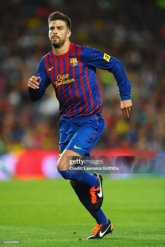 Authentic Barcelona Retro Jersey Home Long Sleeve Soccer Shirt 2011-12