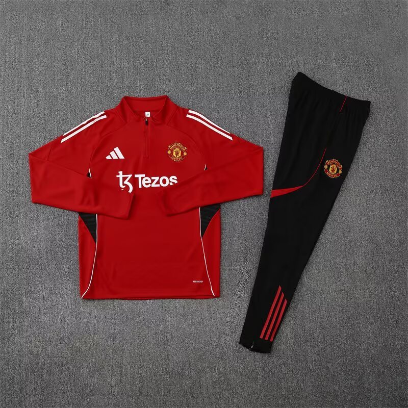 Manchester United Training Kit (Sweatshirt+Pants) Red 2025/26