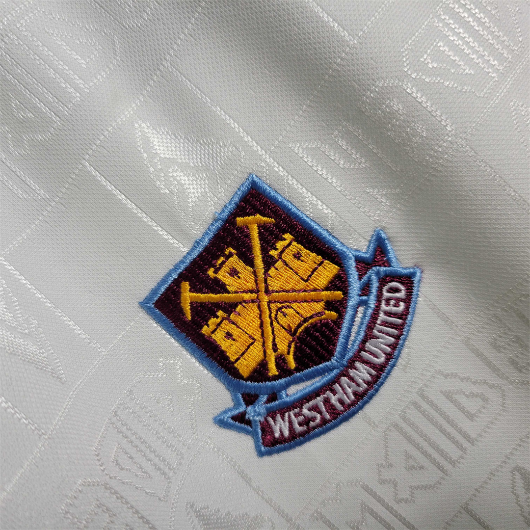West Ham United Retro Football Jersey Iron Maiden Away Joint Board Shirt 1999/01
