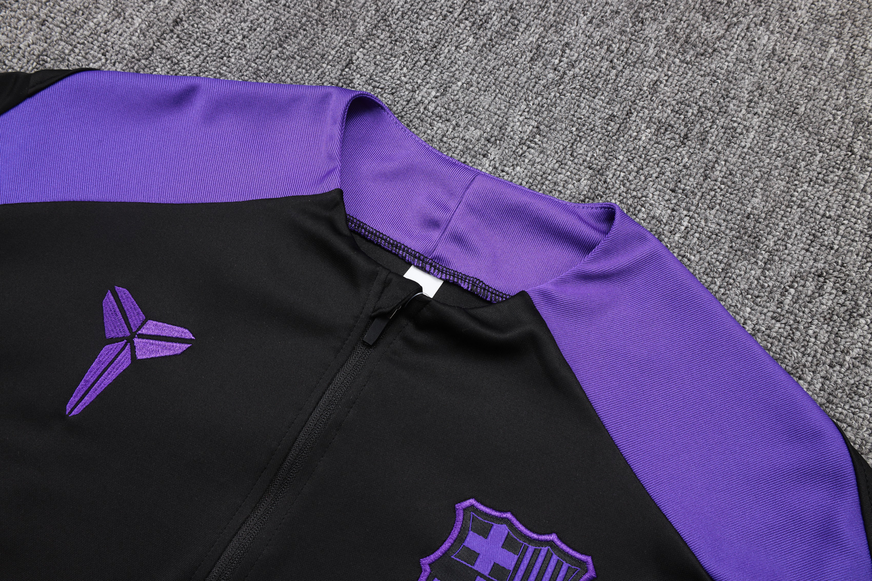 Barcelona Training Kit (Sweatshirt+Pants) Black&Purple 2025/26