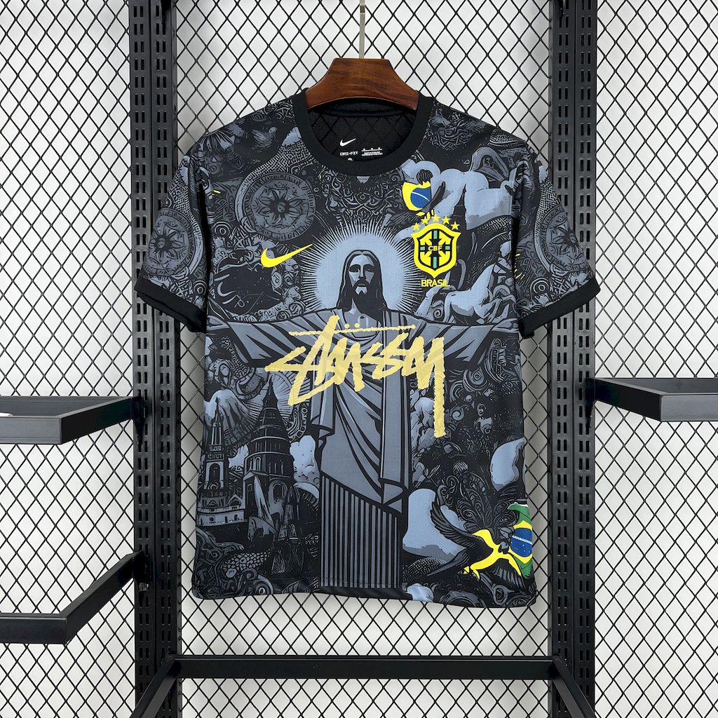 Brazil Soccer Jersey Jesus Custom Shirt 2024