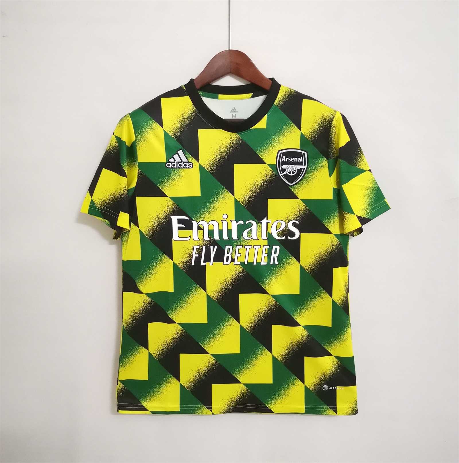 Arsenal Soccer Jersey Pre-Match Custom Shirt 2022/23 - Inspired by Jamaica