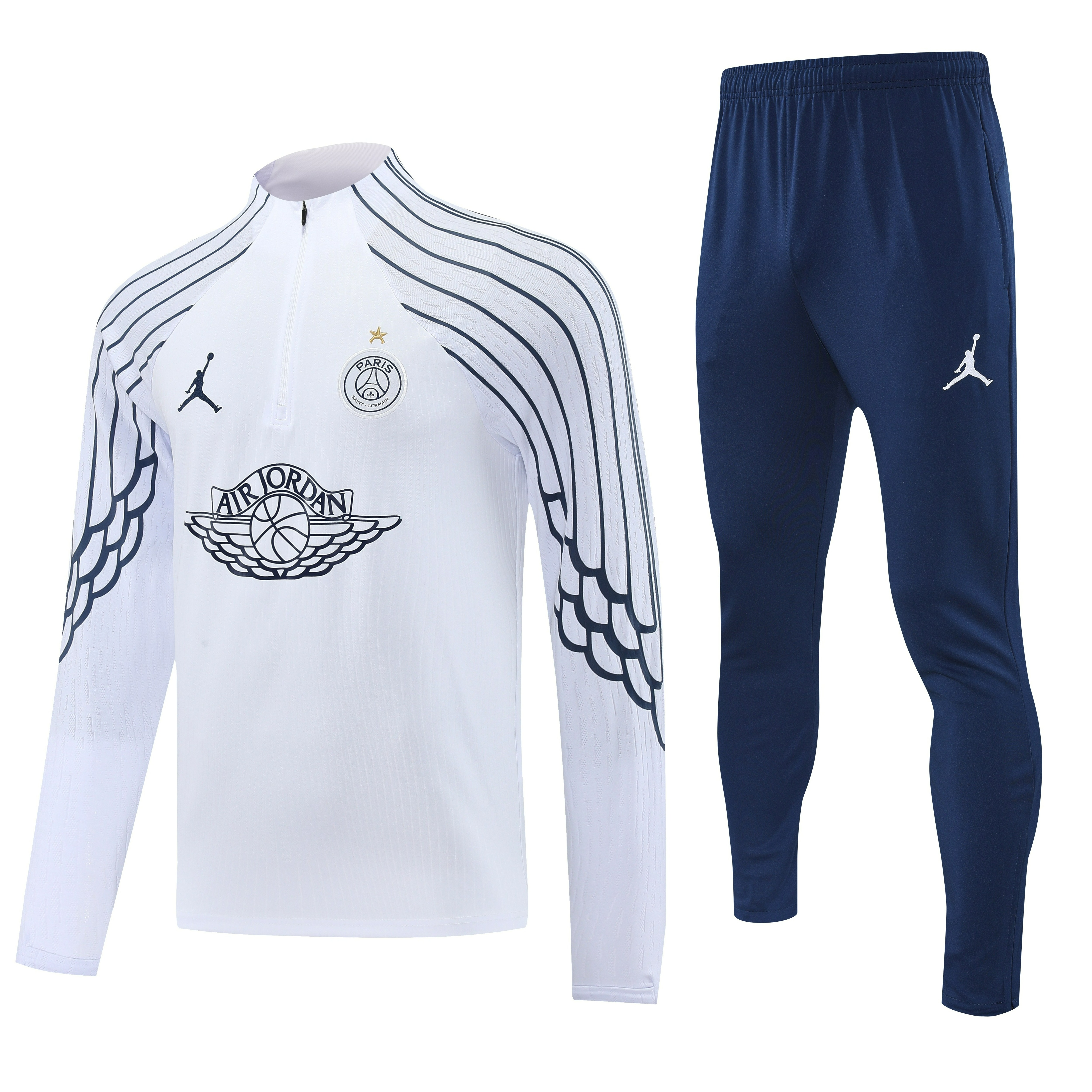 PSG Authentic Training Kit (Sweatshirt+Pants) White 2025/26 - Player Version