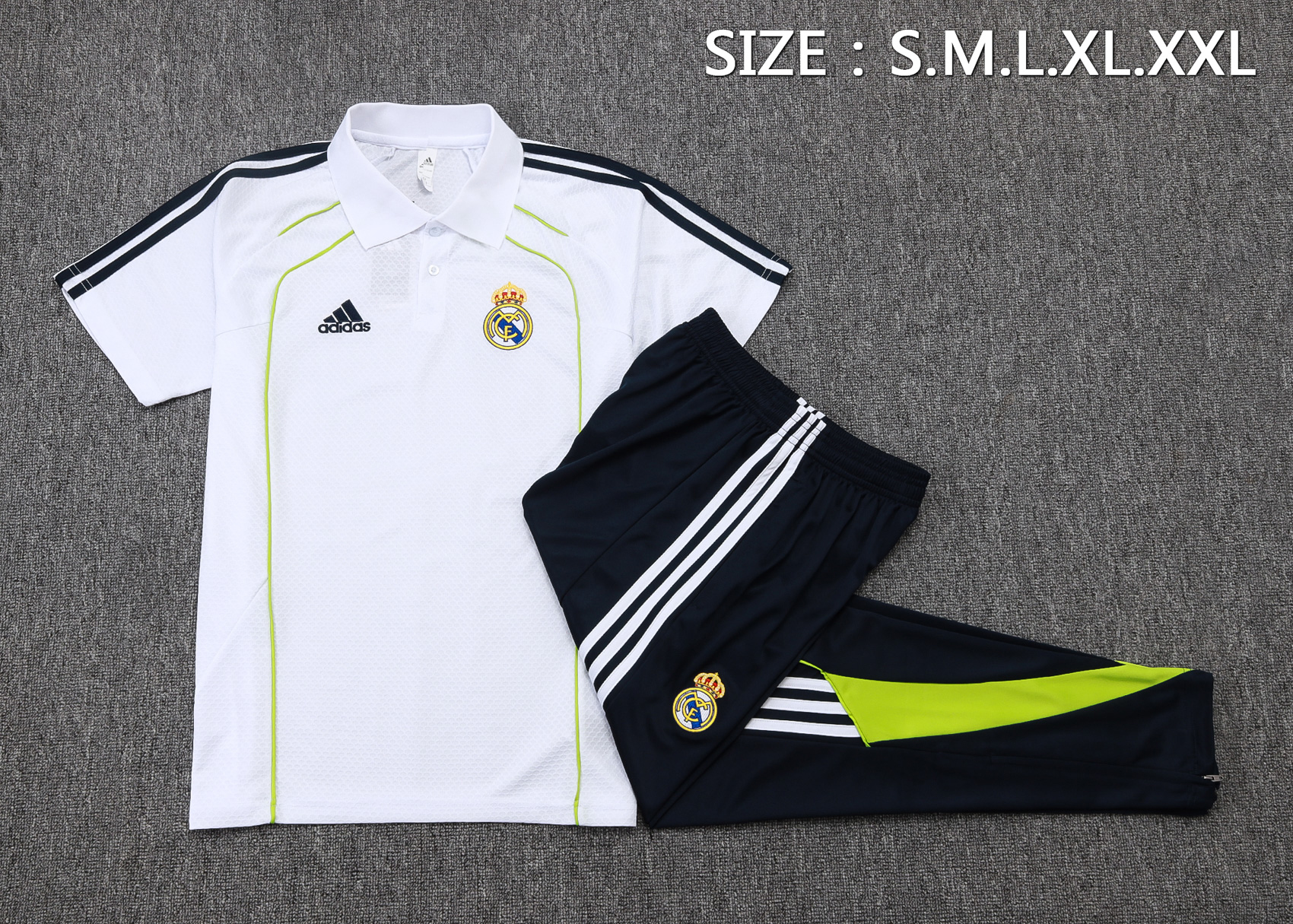 Real Madrid Training Kit (Polo+Pants) White 2025/26