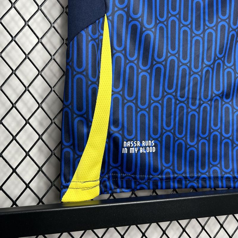 Al Nassr Soccer Jersey Away Kids Kit Jersey+Shorts 2024/25