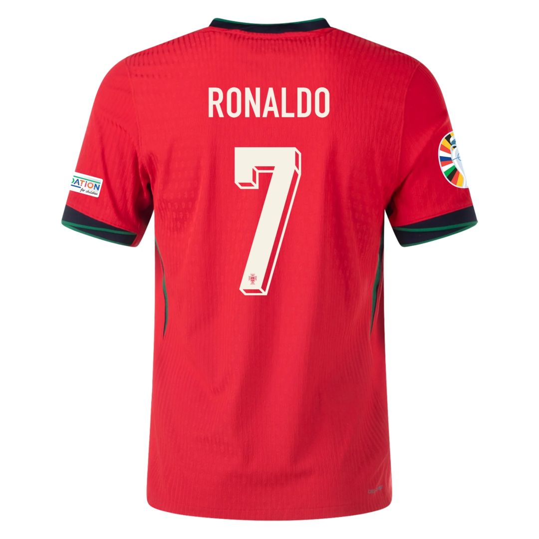 Ronaldo #7 Portugal Authentic Soccer Jersey Home Shirt EURO 2024