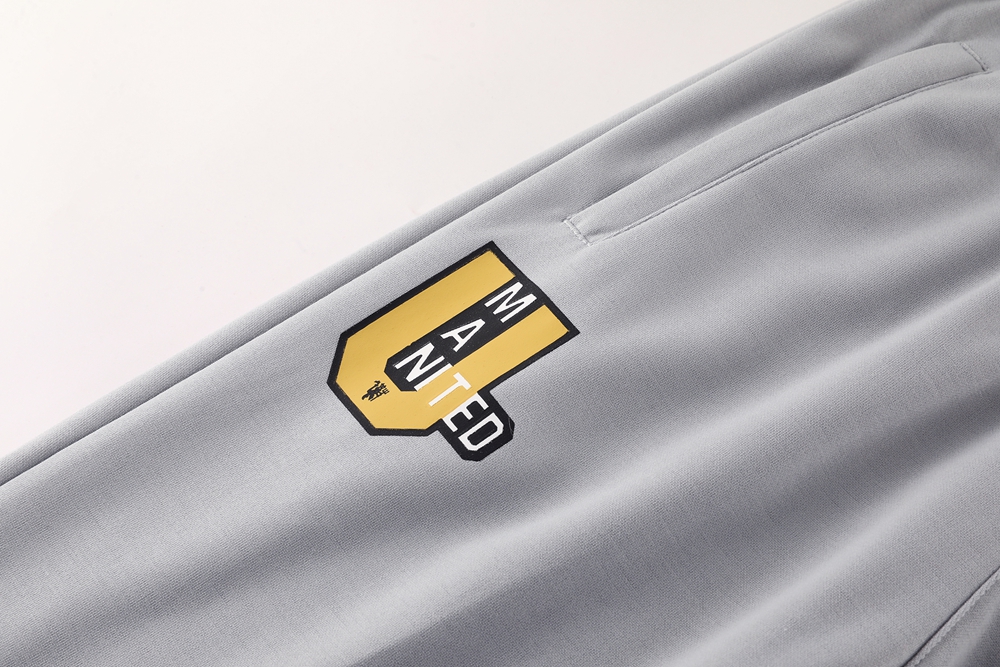 Manchester United Hoodie Training Kit (Jacket+Pants) Grey 2025/26