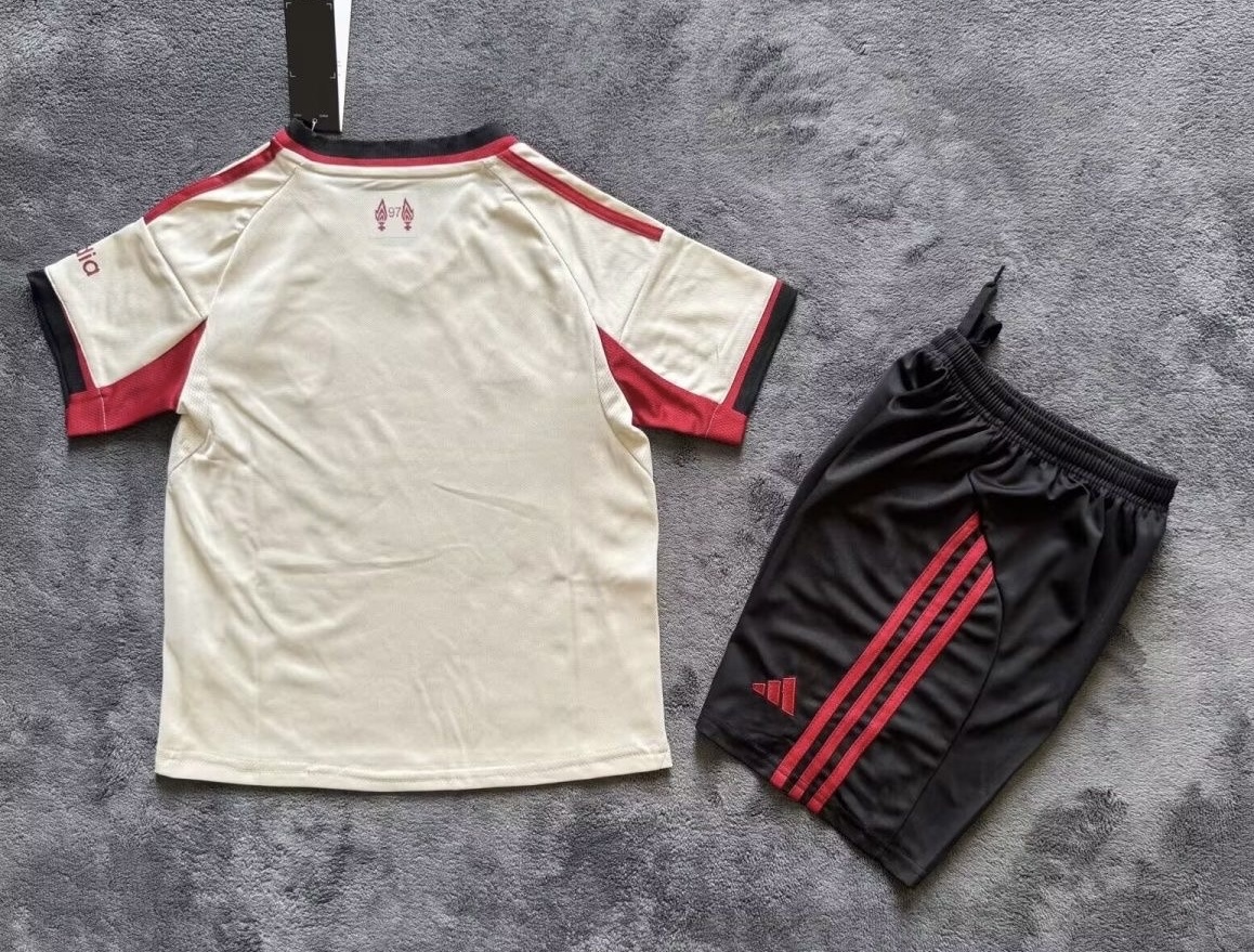 Liverpool Football Jersey Away Kids Kit Jersey+Shorts 2025/26