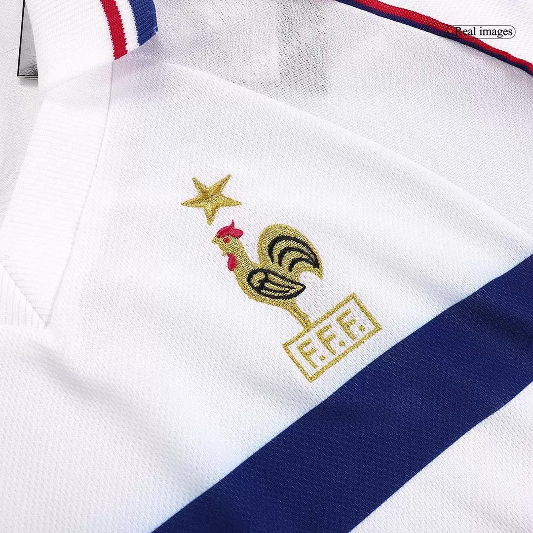 France Retro Soccer Jersey Away Custom Shirt World Cup 1998