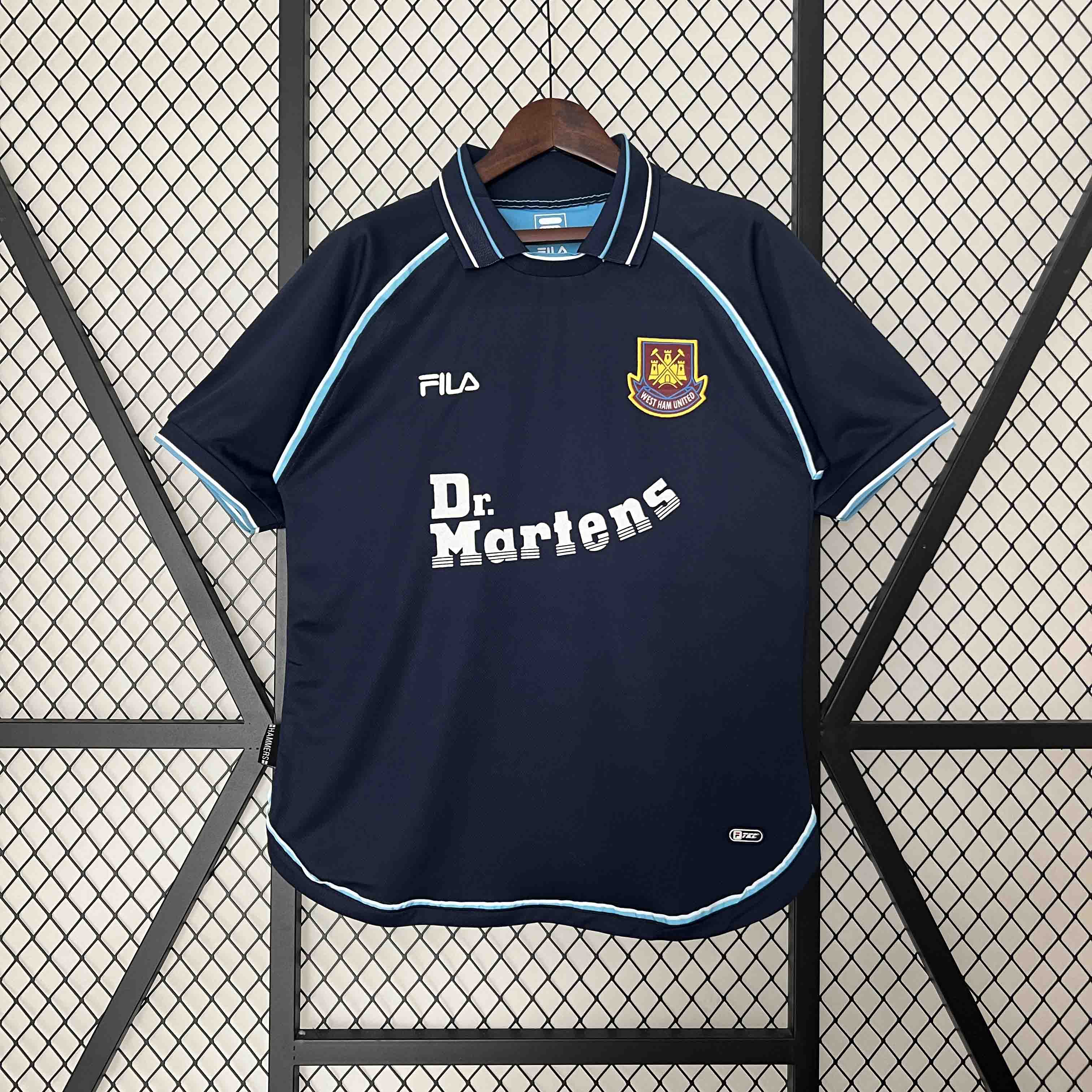 West Ham United Retro Football Jersey Third Away Custom Shirt 1999/01