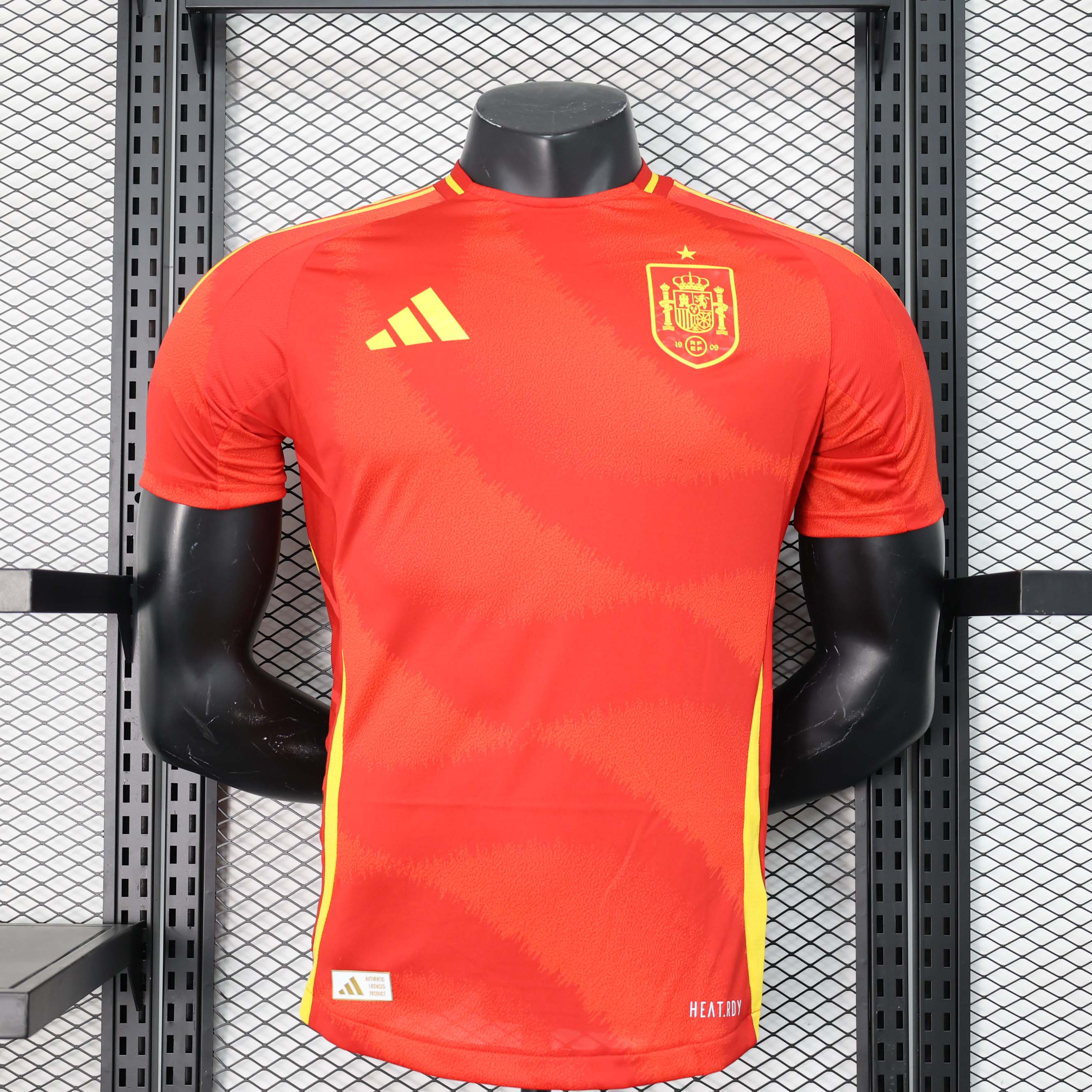 Spain Authentic Soccer Jersey Home Shirt EURO 2024