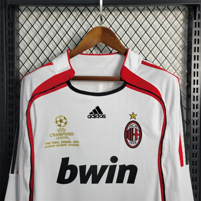 AC Milan Retro Soccer Jersey Away UCL Final Long Sleeve Custom Shirt 2006/07