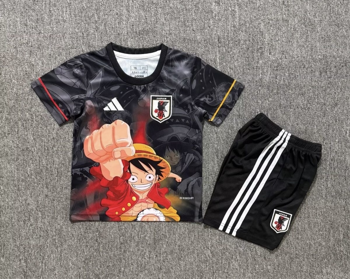 Japan Soccer Jersey One Piece Special Edition Kids Kit Jersey+Shorts 2025
