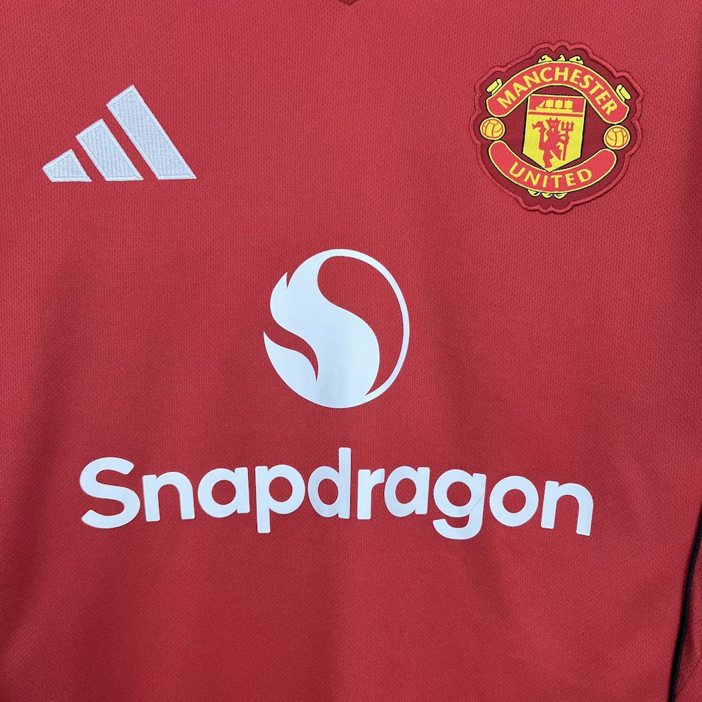 Manchester United Home Football Jersey Shirt 2025/26