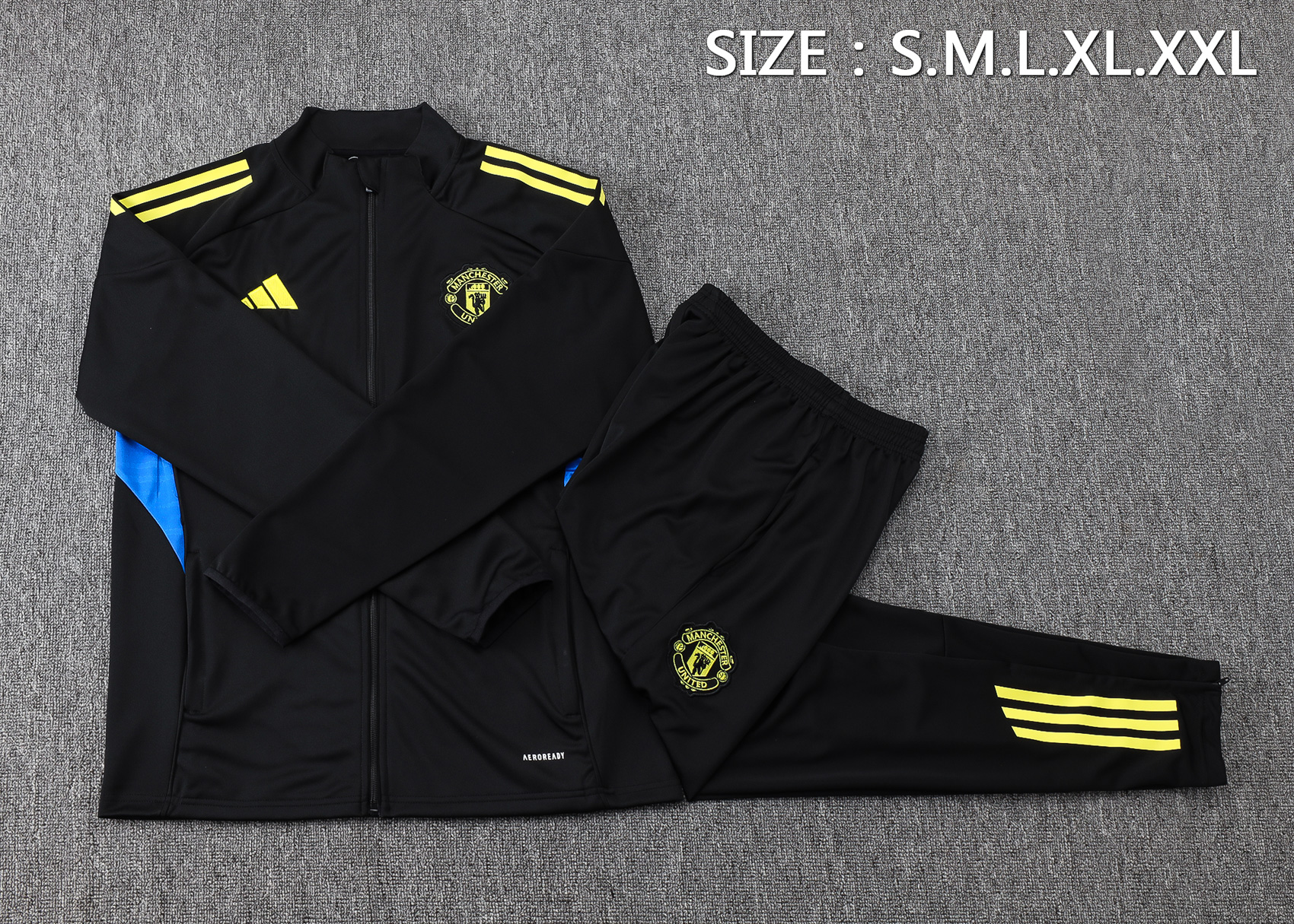 Manchester United Training Kit (Jacket+Pants) Black 2025/26