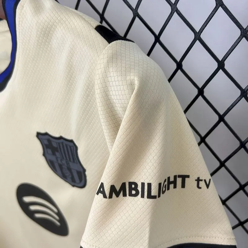 Barcelona Away Football Jersey Kids Kit Jersey+Shorts 2025/26