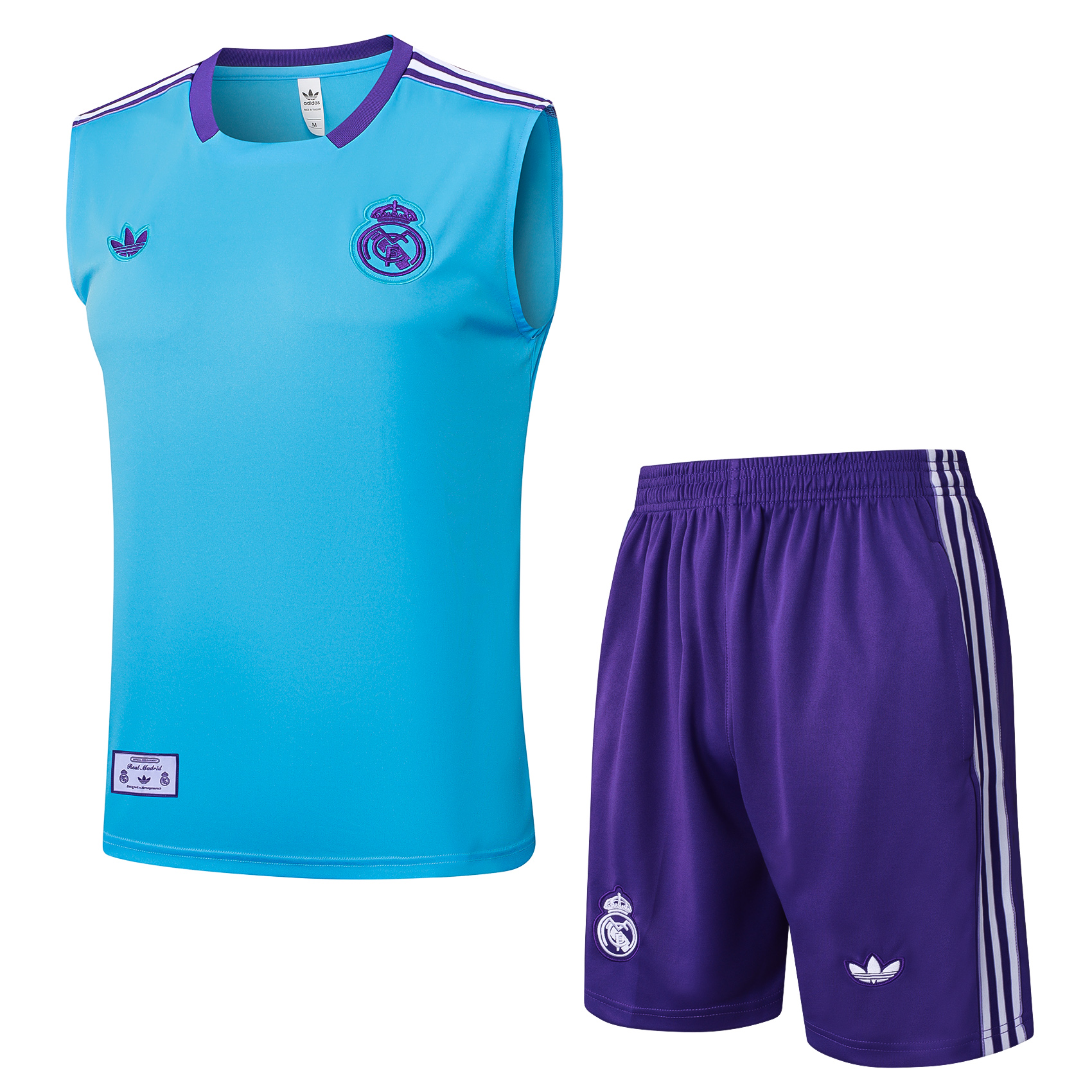 Real Madrid Sleeveless Training Kit Blue 2025/26