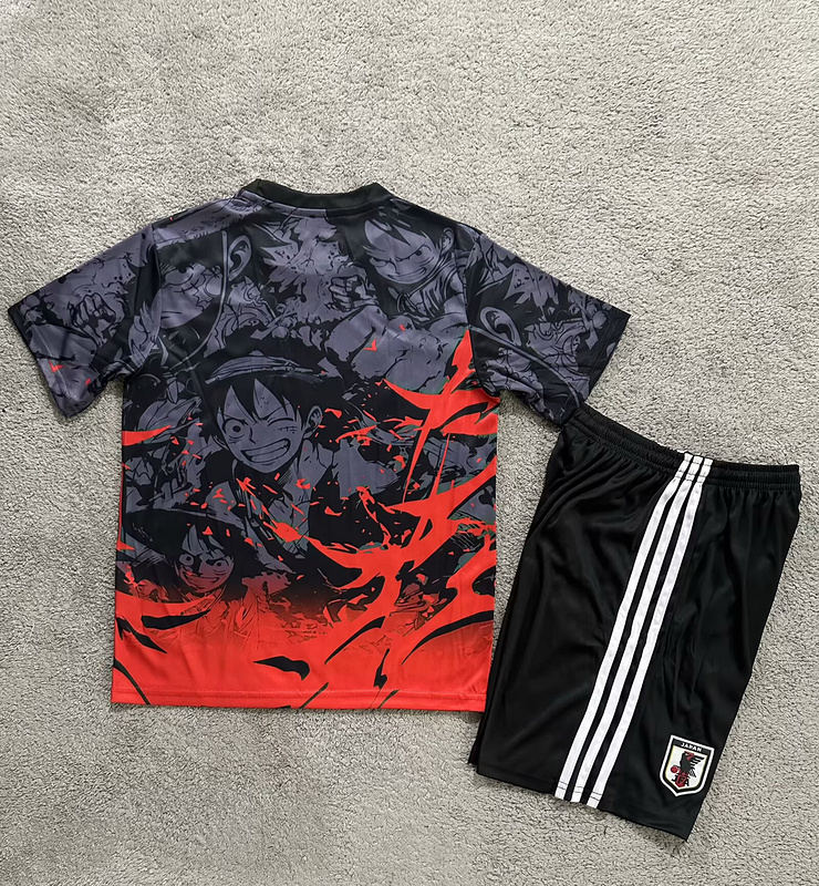 Japan Soccer Jersey One Piece Special Edition Kids Kit Jersey+Shorts 2025