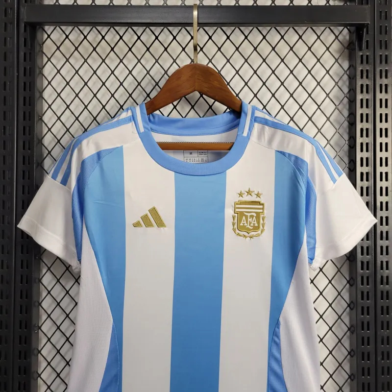 Argentina Soccer Jersey Home Women's Custom Shirt 2024