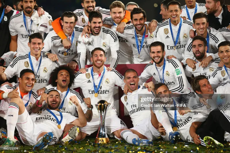 Real Madrid Authentic Retro Jersey Home Soccer Shirt 2014/15