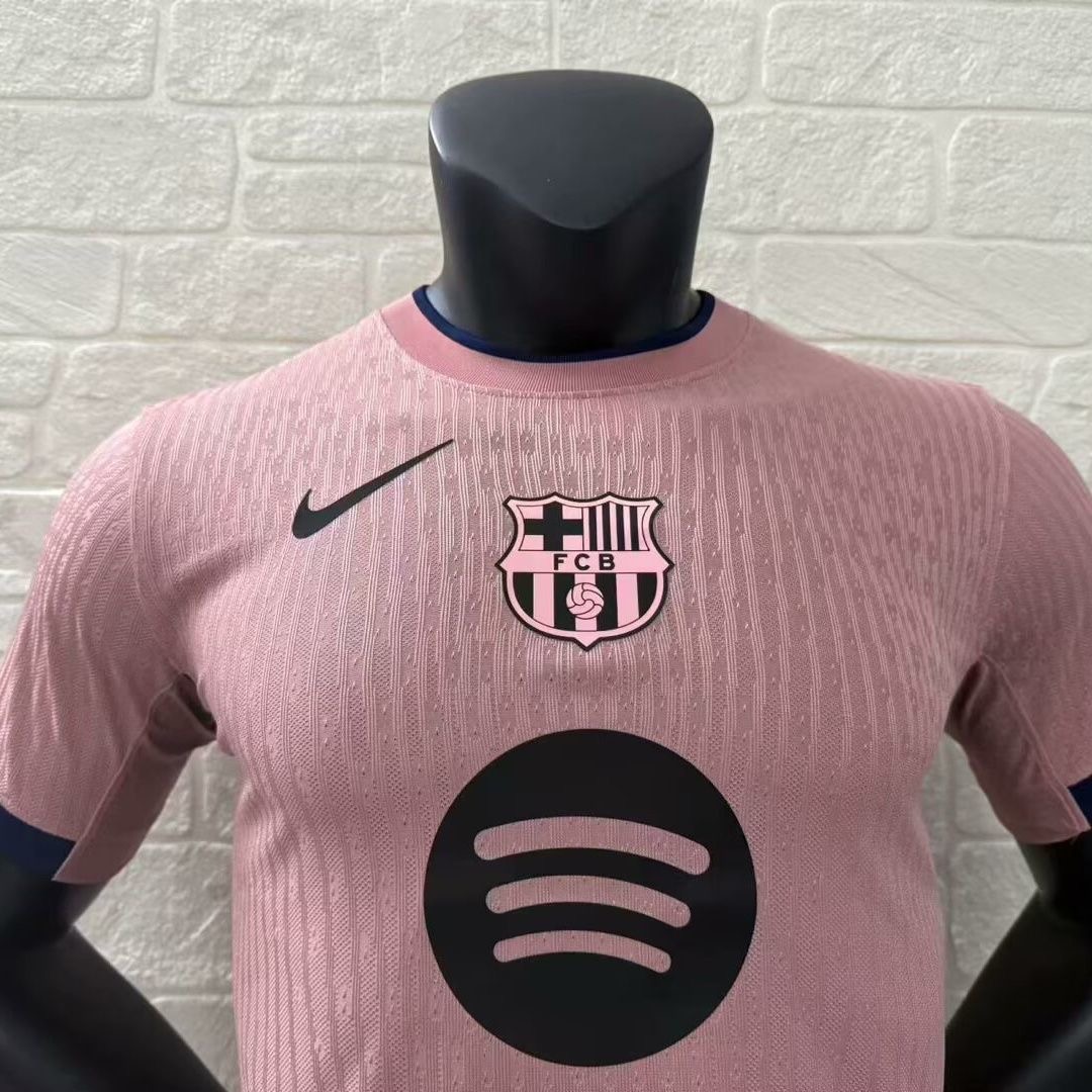 Authentic Soccer Jersey Barcelona Third Away Pink Shirt 2025/26