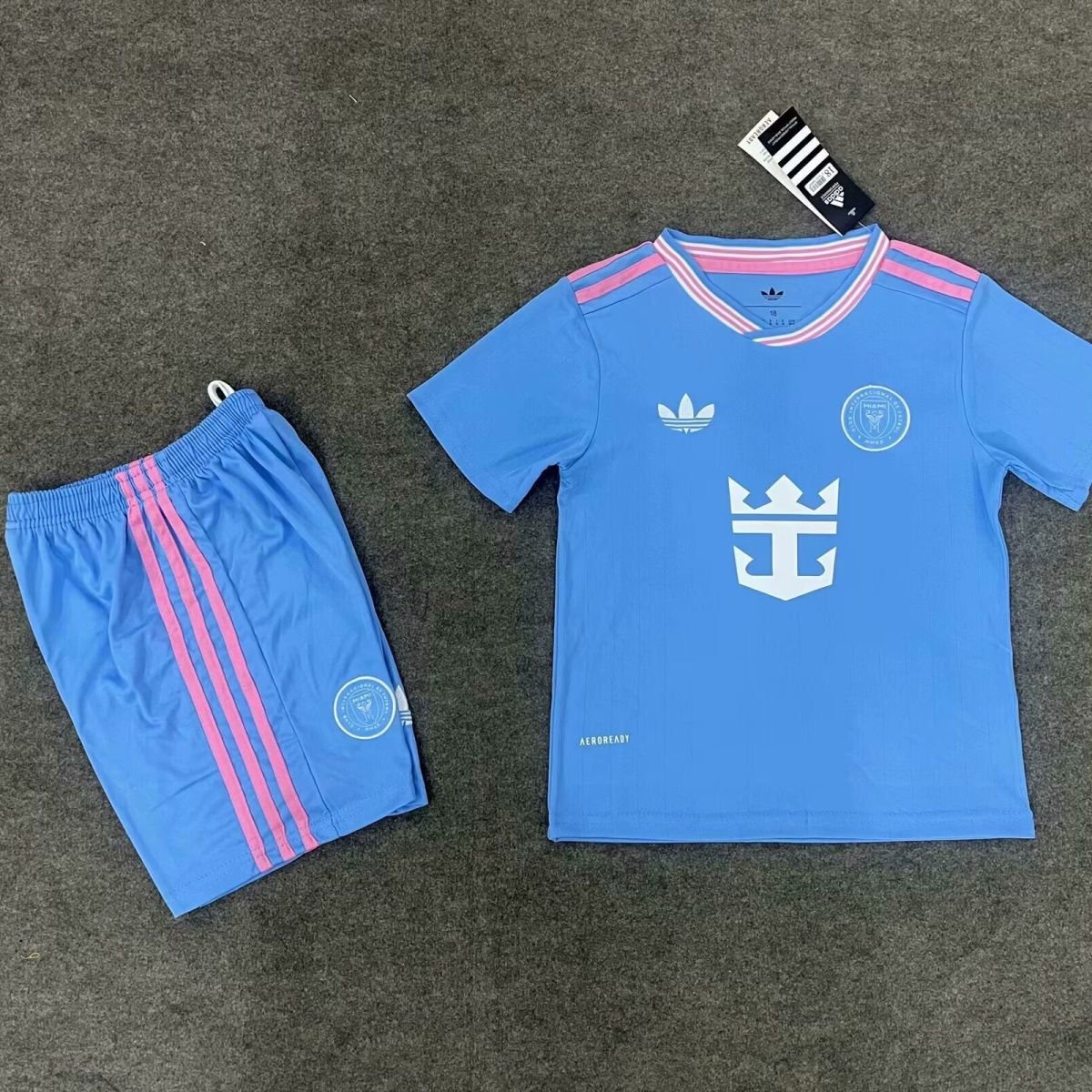 Inter Miami Soccer Jersey Third Away Kids Kit Jersey+Shorts 2025