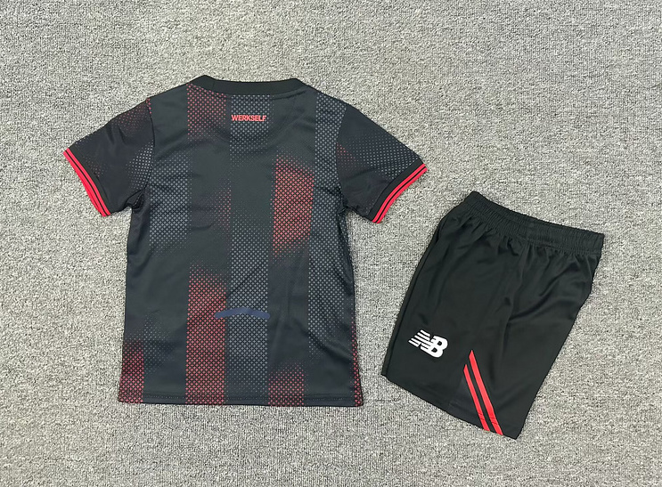 Bayer 04 Leverkusen Soccer Jersey Home Kids Kit Jersey+Shorts 2025/26
