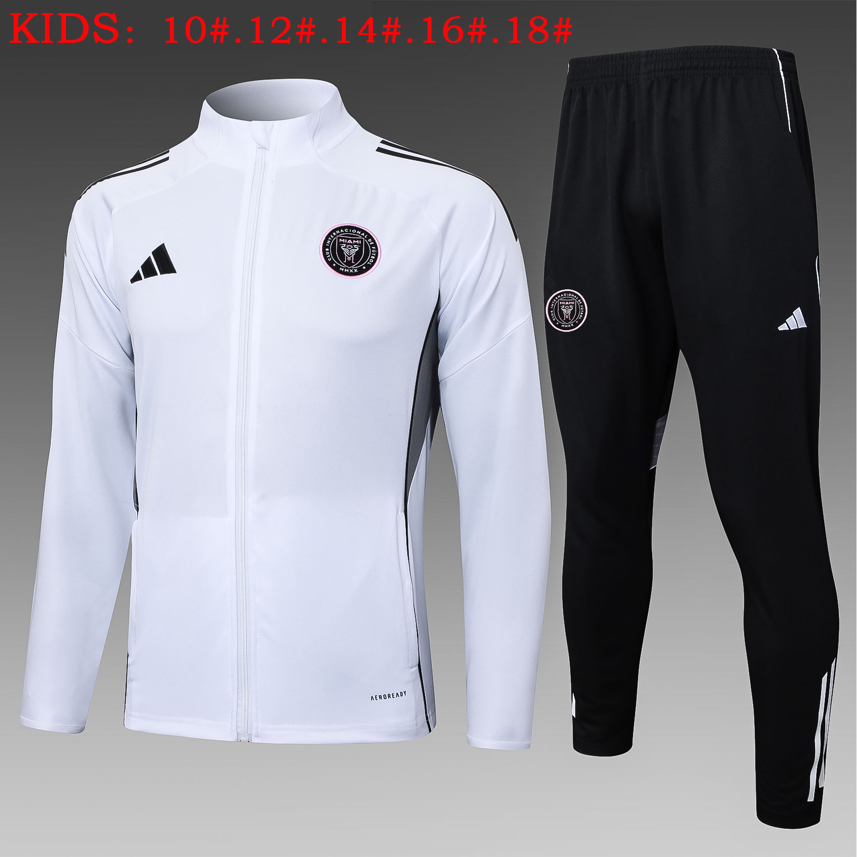 Kids Inter Miami Training Kit (Jacket+Pants) White 2025