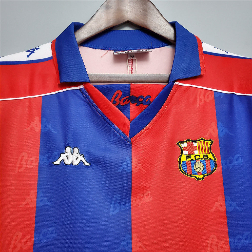 Barcelona Retro Jersey Home Soccer Shirt 1992/95