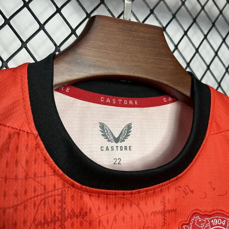 Bayer 04 Leverkusen Soccer Jersey Home Kids Kit Jersey+Shorts 2024/25