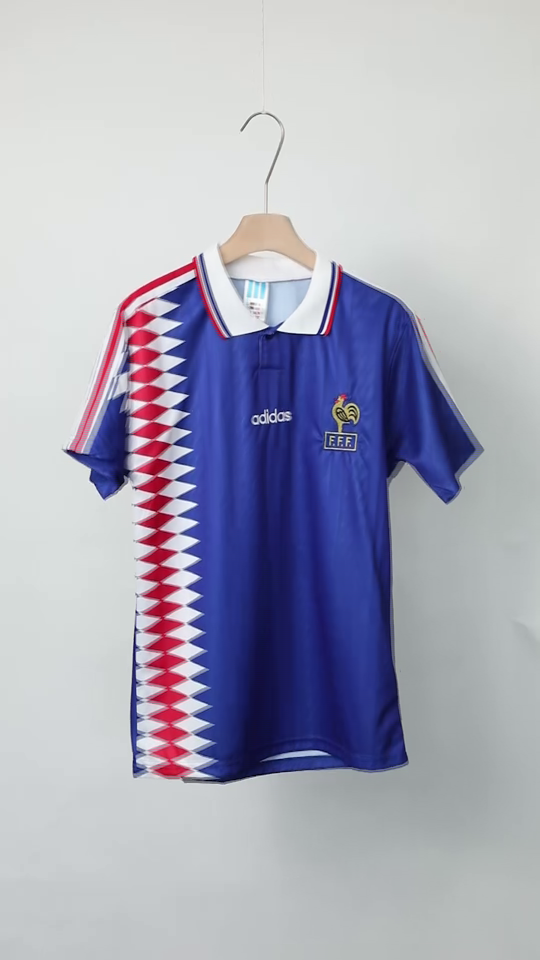 France Retro Soccer Jersey Home Custom Shirt World Cup 1994