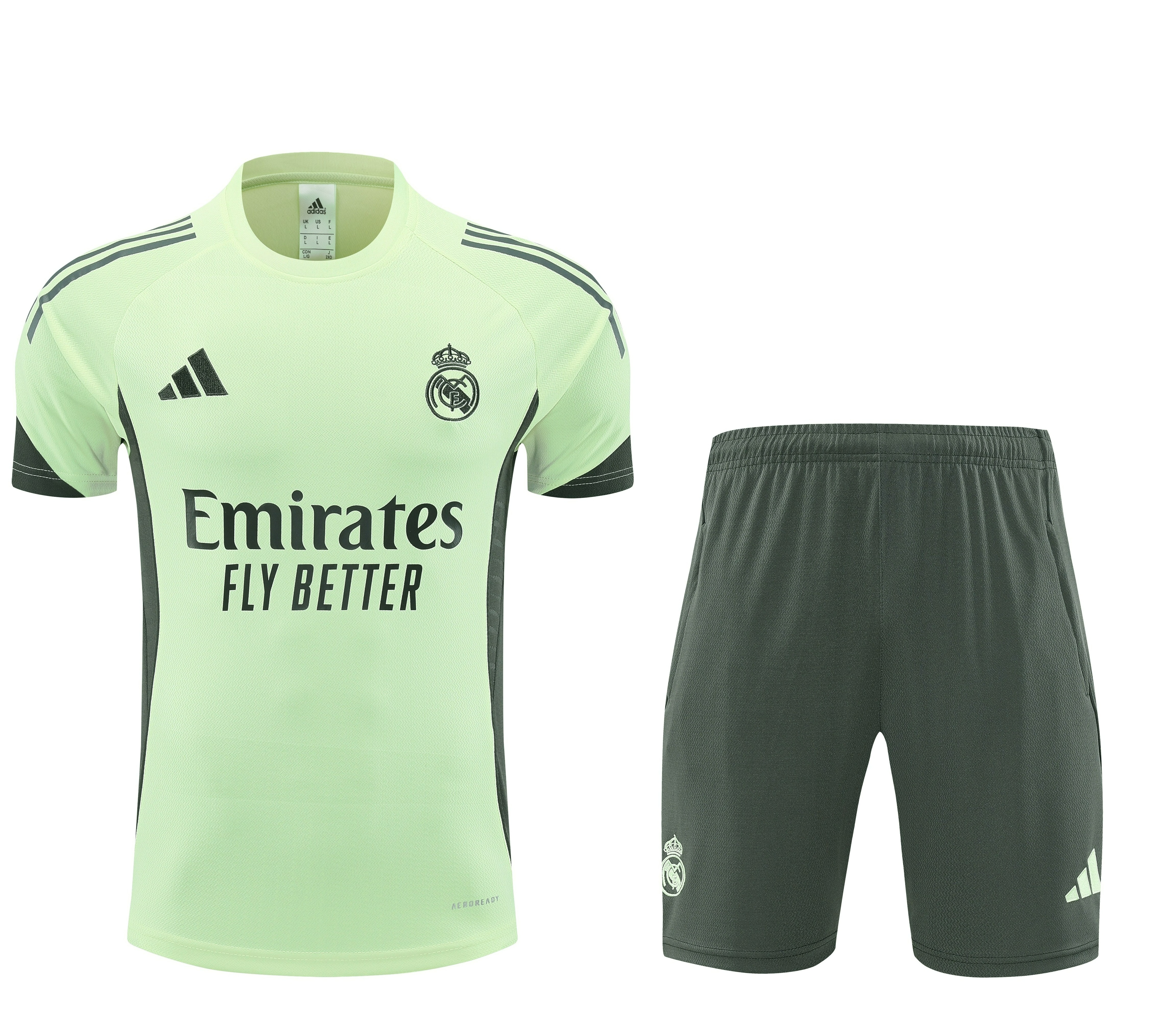 Real Madrid Training Jersey Kit Green 2025/26